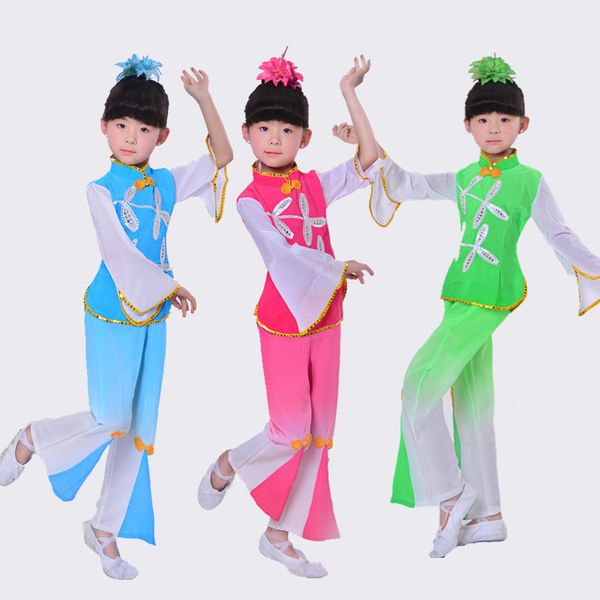new style children's classical children's dance clothing costumes girls dance costume fan performance costume, Black;red
new style children's classical children's dance clothing costumes girls dance costume fan performance costume, Black;red