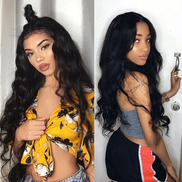 brazilian body wave wig lace front human hair wig natural color glueless lace wig with bleached knots, Black;brown
brazilian body wave wig lace front human hair wig natural color glueless lace wig with bleached knots, Black;brown