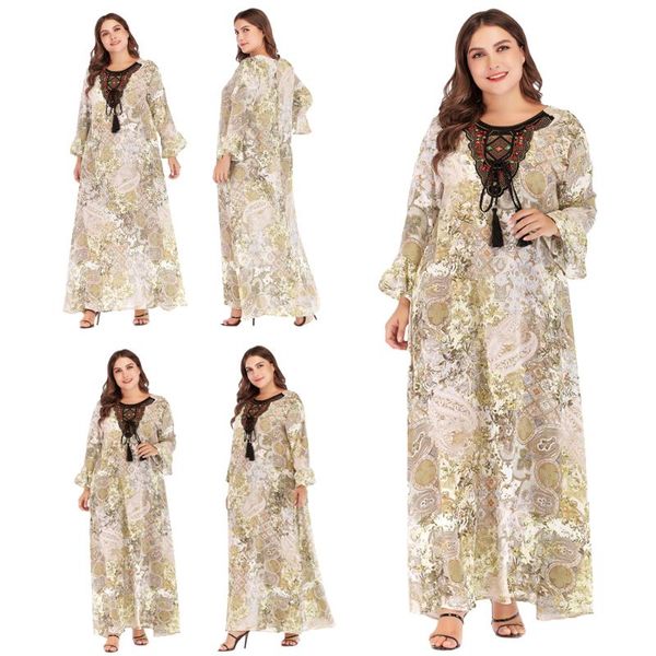 muslim women vintage long maxi dress printed beading long flare sleeve ethnic arab jilbab robe plus size loose gown ramadan new, Red
muslim women vintage long maxi dress printed beading long flare sleeve ethnic arab jilbab robe plus size loose gown ramadan new, Red