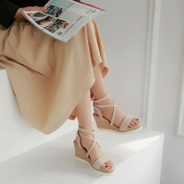 big size 11 12 wedges shoes for women sandals women shoes woman ladies summer fashionable cross-heeled roman sandals, Black
big size 11 12 wedges shoes for women sandals women shoes woman ladies summer fashionable cross-heeled roman sandals, Black