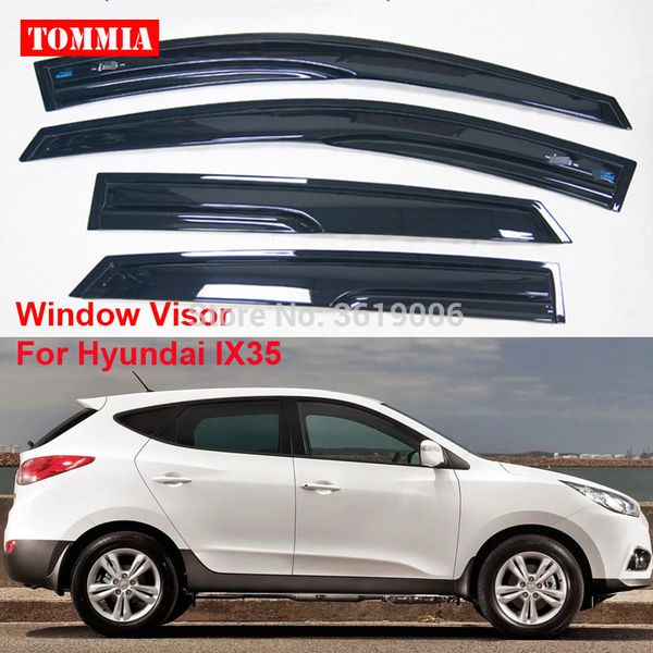 tommia 4pcs window visor shade vent wind rain deflector guards cover for hyundai ix35
tommia 4pcs window visor shade vent wind rain deflector guards cover for hyundai ix35
