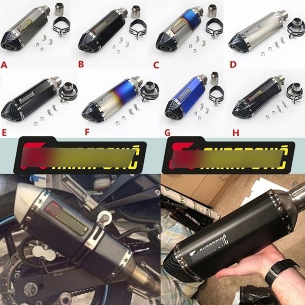 for r1 r3 r6 er6n cbr250r universal motorcycle akrapoviccc exhaust modified muffler pipe scooter pit bike dirt motocross 36-51mm
for r1 r3 r6 er6n cbr250r universal motorcycle akrapoviccc exhaust modified muffler pipe scooter pit bike dirt motocross 36-51mm