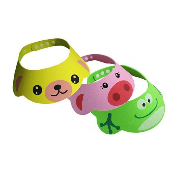 cartoon cap four-speed adjustable toddler baby boys/girls shampoo cap