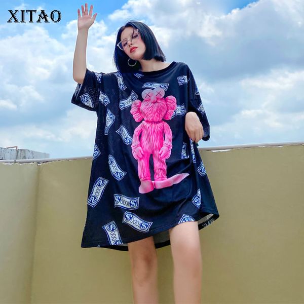 xitao letter print cover belly dress women clothes 2020 summer new fashion plus size slim pullover short sleeve dresses dmy5140, Black;gray
xitao letter print cover belly dress women clothes 2020 summer new fashion plus size slim pullover short sleeve dresses dmy5140, Black;gray
