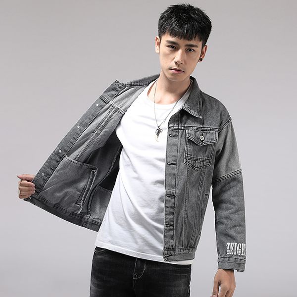 autumn and winter men's denim jacket japanese-style loose-fit non-elasticity two-color joint cool printed versatile coat, Black;brown
autumn and winter men's denim jacket japanese-style loose-fit non-elasticity two-color joint cool printed versatile coat, Black;brown