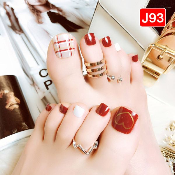 24pcs/set colorful fake toe nails tips short square type toes nail art tips decor mh88, Black
24pcs/set colorful fake toe nails tips short square type toes nail art tips decor mh88, Black