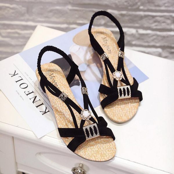 new brand women sandals wedges shoes bohemia beaded leisure lady gladiator peep-toe outdoor shoes flip flops female, Black
new brand women sandals wedges shoes bohemia beaded leisure lady gladiator peep-toe outdoor shoes flip flops female, Black
