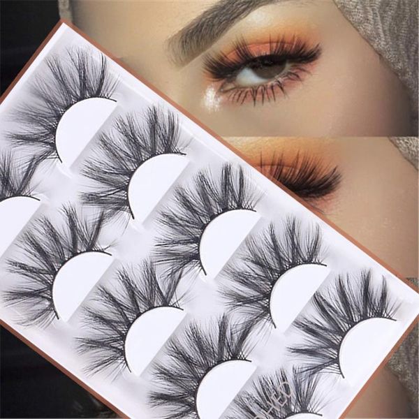 5pairs 3d faux mink hair false eyelashes fluffy wispy natural long eye lashes handmade cruelty-makeup extension tools
5pairs 3d faux mink hair false eyelashes fluffy wispy natural long eye lashes handmade cruelty-makeup extension tools