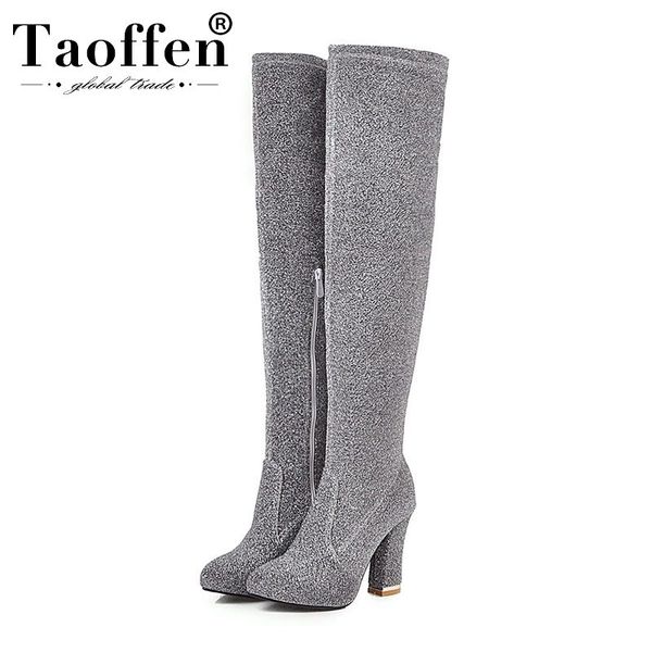 taoffen office lady over knee boots casual high heels keep warm winter boots shoes woman female daily botas size 34-43, Black
taoffen office lady over knee boots casual high heels keep warm winter boots shoes woman female daily botas size 34-43, Black