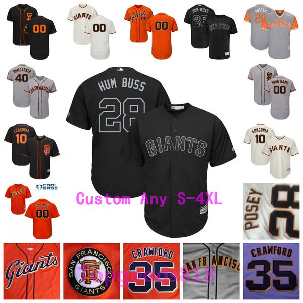 2019 Giants Players Weekend Jersey Buster Posey Evan Longoria Madison Bumgarner Brandon Belt Crawford Cueto Joe Panik Mens Youth Kids Womens
2019 Giants Players Weekend Jersey Buster Posey Evan Longoria Madison Bumgarner Brandon Belt Crawford Cueto Joe Panik Mens Youth Kids Womens
