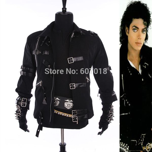 rare mj michael jackson black cotton elastic slim bad jacket costume clothing for man adore stars, Black;brown
rare mj michael jackson black cotton elastic slim bad jacket costume clothing for man adore stars, Black;brown
