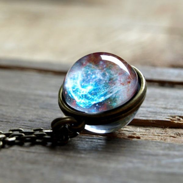handmade solar system planets double-sided blue galaxy glass star pendant necklace time gem nebula universe planet necklace, Black
handmade solar system planets double-sided blue galaxy glass star pendant necklace time gem nebula universe planet necklace, Black