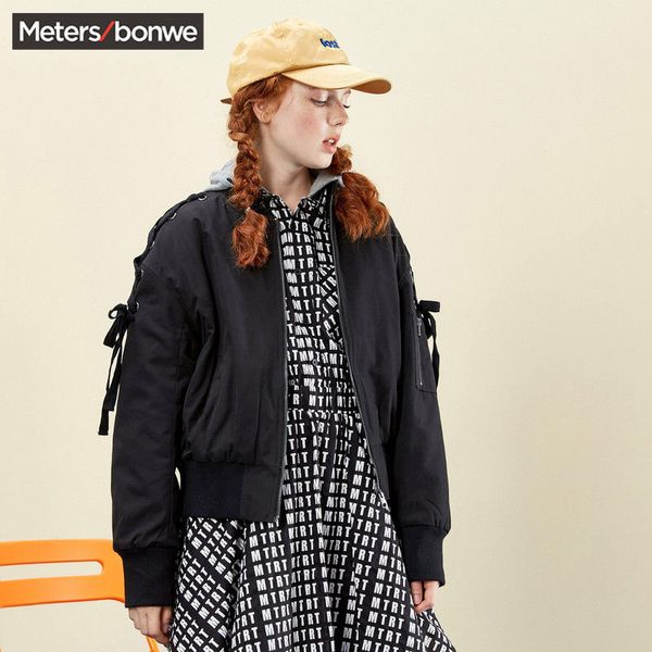 metersbonwe collars fashion bandage design winter coat female fashion korean version students thickened baseball uniforms winte, Black
metersbonwe collars fashion bandage design winter coat female fashion korean version students thickened baseball uniforms winte, Black
