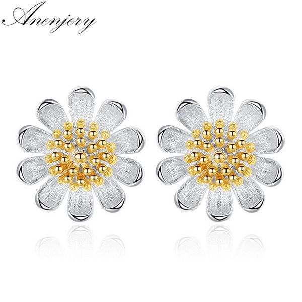 anenjery simple fashion 925 sterling silver sunflower daisy flower stud earrings for women jewelry oorbellen pendientes s-e513, Golden;silver
anenjery simple fashion 925 sterling silver sunflower daisy flower stud earrings for women jewelry oorbellen pendientes s-e513, Golden;silver