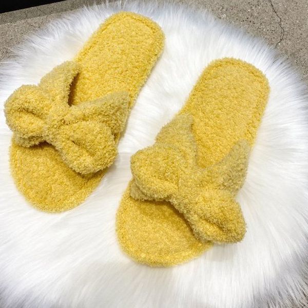 women's furry fur slippers slides cozy open toe butterfly-knot house indoor outdoor plush slippers non-slip on shoes femal, Black
women's furry fur slippers slides cozy open toe butterfly-knot house indoor outdoor plush slippers non-slip on shoes femal, Black