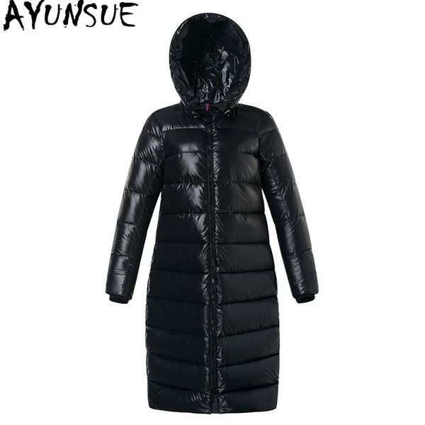 ayunsue thick women's down jacket hooded winter coat women 90% duck down jackets korean long puffer jacket warm parka kj2699, Black
ayunsue thick women's down jacket hooded winter coat women 90% duck down jackets korean long puffer jacket warm parka kj2699, Black