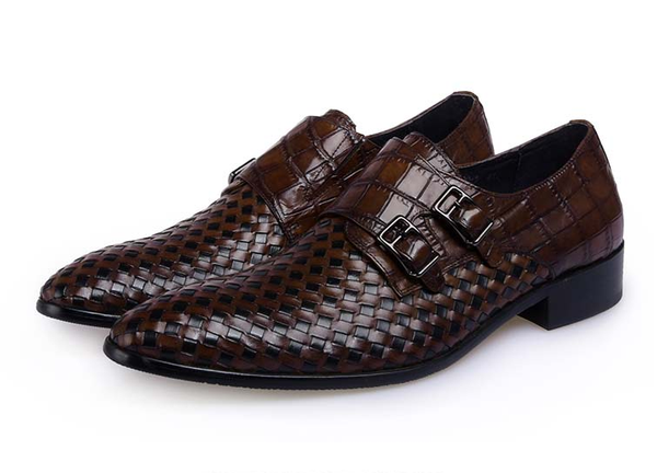 summer new style british style pointed leather shoes hand-woven shoes single breathable men's business formal, Black
summer new style british style pointed leather shoes hand-woven shoes single breathable men's business formal, Black