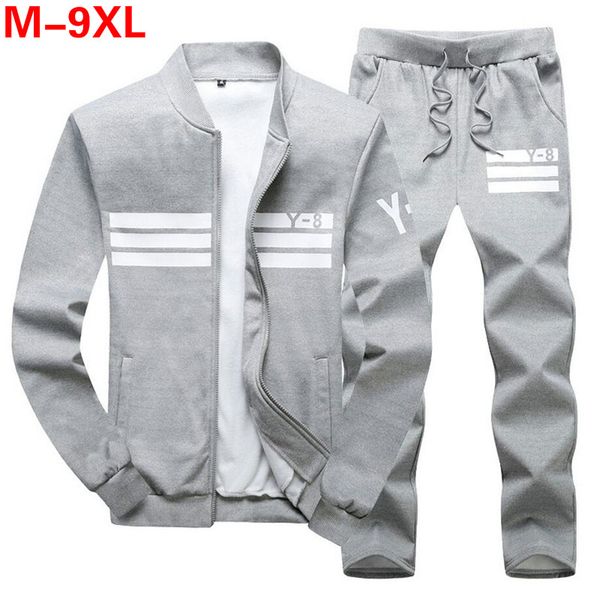 плюс размер 9xl 8xl мужские спортивные костюмы мужской костюм мужчины весна осень повседневная спортивная большой размер 2pc куртка + брюки, Gray
плюс размер 9xl 8xl мужские спортивные костюмы мужской костюм мужчины весна осень повседневная спортивная большой размер 2pc куртка + брюки, Gray