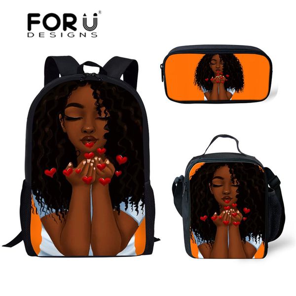 forudesigns back to school black art african girl printing school bags for kids 3pcs/set schoolbag children shoulder softback
forudesigns back to school black art african girl printing school bags for kids 3pcs/set schoolbag children shoulder softback