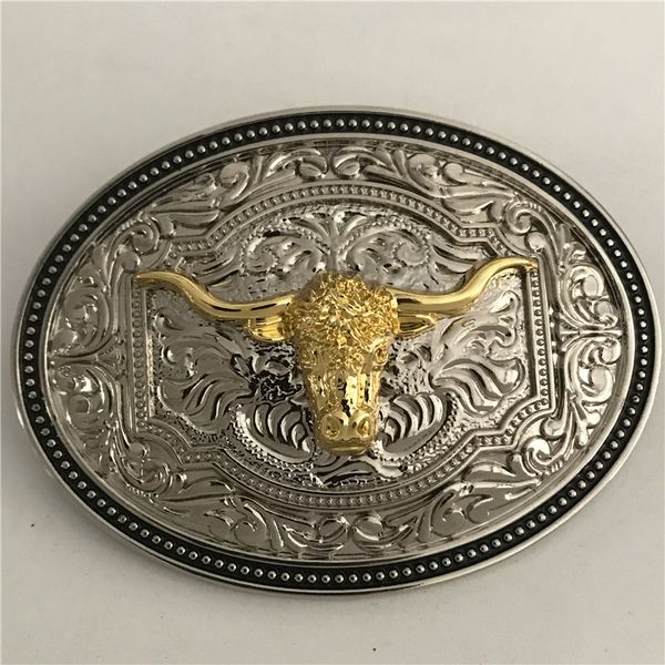 3d silver pattern golden bull head cowboy belt buckle fashion men buckles for 4cm wide belt, Slivery;black
3d silver pattern golden bull head cowboy belt buckle fashion men buckles for 4cm wide belt, Slivery;black