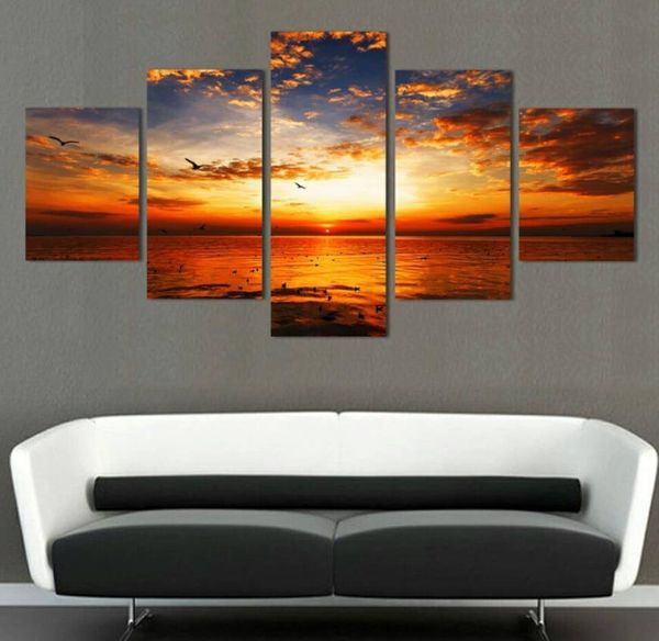 unframed 5 panel wall art oil painting on canvas setting sun pattern printed painting pictures large living room
unframed 5 panel wall art oil painting on canvas setting sun pattern printed painting pictures large living room