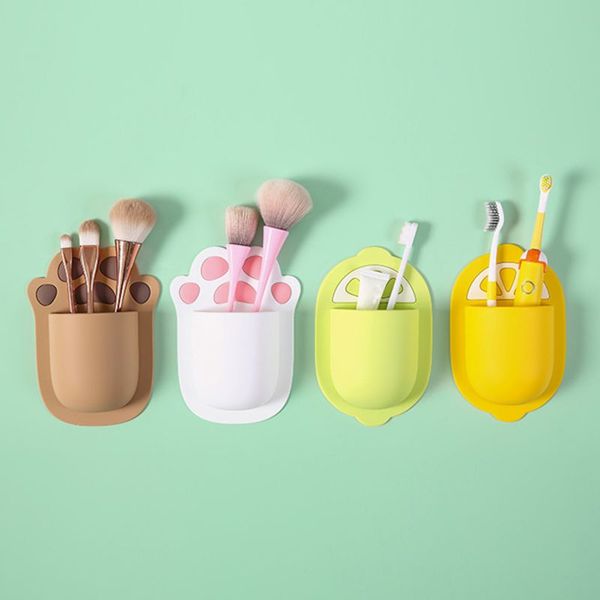 bathroom storage & organization cartoon creative silicone mighty toothbrush holder baskets wall-mounted punch-organizer space rack stan
bathroom storage & organization cartoon creative silicone mighty toothbrush holder baskets wall-mounted punch-organizer space rack stan