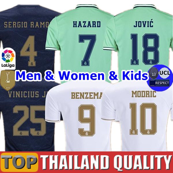 19 20 soccer jerseys hazard real madrid 2019 jovic militao football shirt set 2020 vinicius asensio men women kids kit uniforms, Black;yellow
19 20 soccer jerseys hazard real madrid 2019 jovic militao football shirt set 2020 vinicius asensio men women kids kit uniforms, Black;yellow