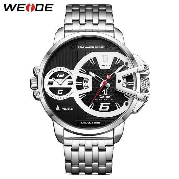 weide mens sports army stainless steel belt auto date quartz movement two time dials analog male wrist watches relogio masculino, Slivery;brown
weide mens sports army stainless steel belt auto date quartz movement two time dials analog male wrist watches relogio masculino, Slivery;brown