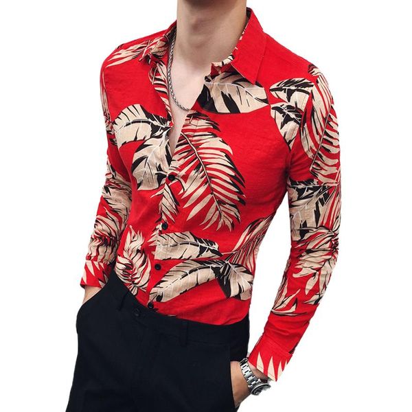 2019 mens hawaiian shirt men's fashion boutique printed casual slim long-sleeved shirt printed beach shirts brand clothing, White;black
2019 mens hawaiian shirt men's fashion boutique printed casual slim long-sleeved shirt printed beach shirts brand clothing, White;black