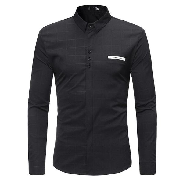 men blousefull cotton polyester men's shirts slim plaid summer casual long sleeve casual blouse men blouse fashion, White;black
men blousefull cotton polyester men's shirts slim plaid summer casual long sleeve casual blouse men blouse fashion, White;black