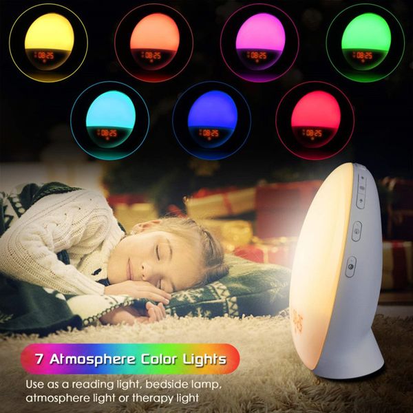 multi-function led electronic alarm clock simulated sunrise and sunset nature wake-up sleep music colorful night light
multi-function led electronic alarm clock simulated sunrise and sunset nature wake-up sleep music colorful night light