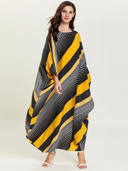 casual striped maxi dress bat sleeve abaya long robe gowns muslim kimono loose ramadan eid middle east arab islamic clothing, Black;gray
casual striped maxi dress bat sleeve abaya long robe gowns muslim kimono loose ramadan eid middle east arab islamic clothing, Black;gray