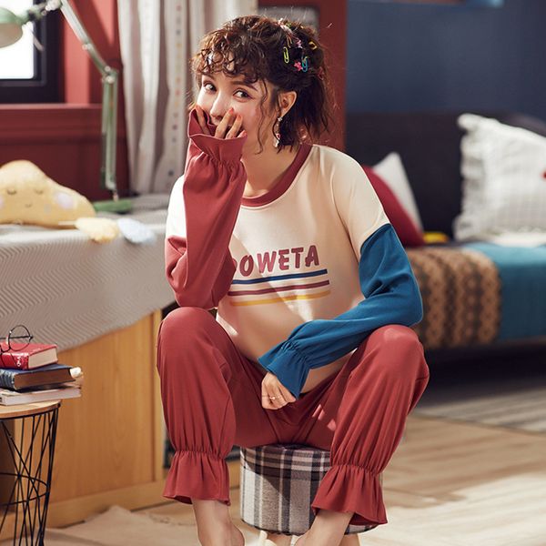 women cotton pajama korean ladies sleepwear casual fashion homewear sweet cute cartoon printing nightwear spring autumn winter, Black;red
women cotton pajama korean ladies sleepwear casual fashion homewear sweet cute cartoon printing nightwear spring autumn winter, Black;red