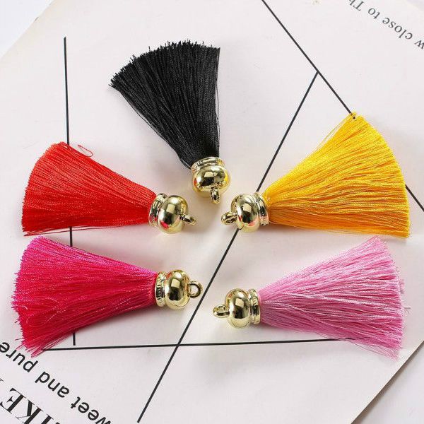 wholesale 7cm korean artificial ice silk golden bell tassel pendant creative mobile phone shell key chain clothing accessories, Blue;slivery
wholesale 7cm korean artificial ice silk golden bell tassel pendant creative mobile phone shell key chain clothing accessories, Blue;slivery