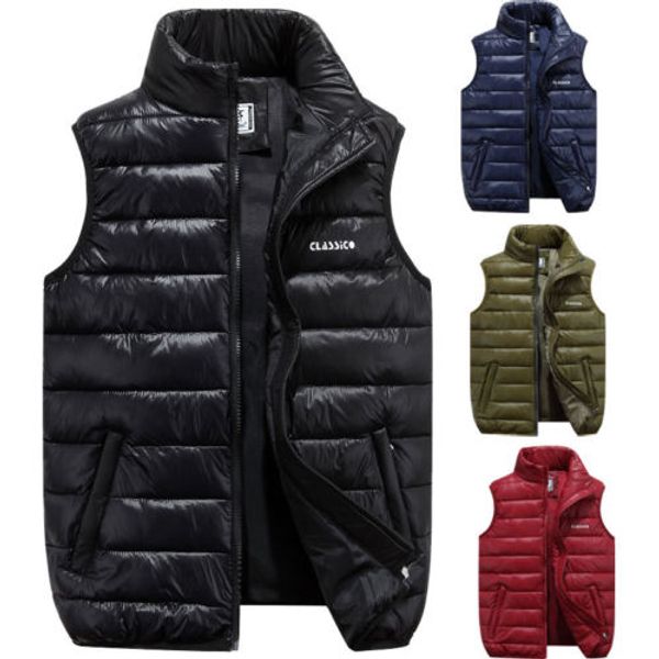 2019 fashion brand new winter men vest sleeveless puffer warm outwear zipper padded jacket coat, Black;white
2019 fashion brand new winter men vest sleeveless puffer warm outwear zipper padded jacket coat, Black;white