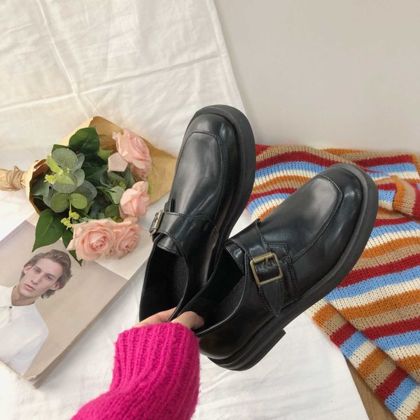 buty damskie 2020 casual women oxfords round head women flats spring autumn buckle british style vintage shoes zapatillas mujer, Black
buty damskie 2020 casual women oxfords round head women flats spring autumn buckle british style vintage shoes zapatillas mujer, Black