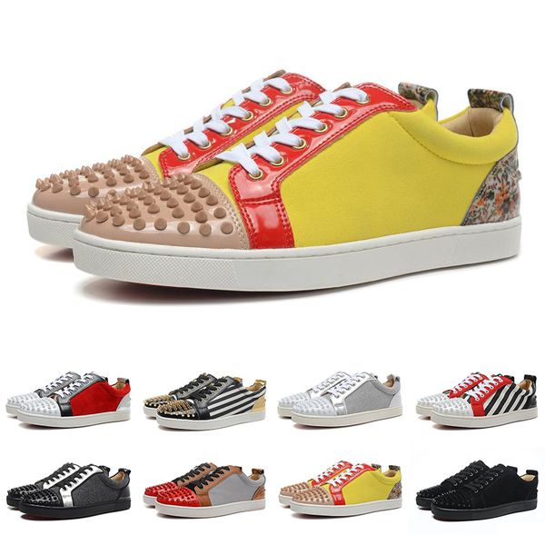 2019 New Mens Womens Leather Casual Shoes Low Top Spikes Flats Shoes Zebra Black White Fashion Luxury Ladies Party Dress Shoes 35-46
2019 New Mens Womens Leather Casual Shoes Low Top Spikes Flats Shoes Zebra Black White Fashion Luxury Ladies Party Dress Shoes 35-46