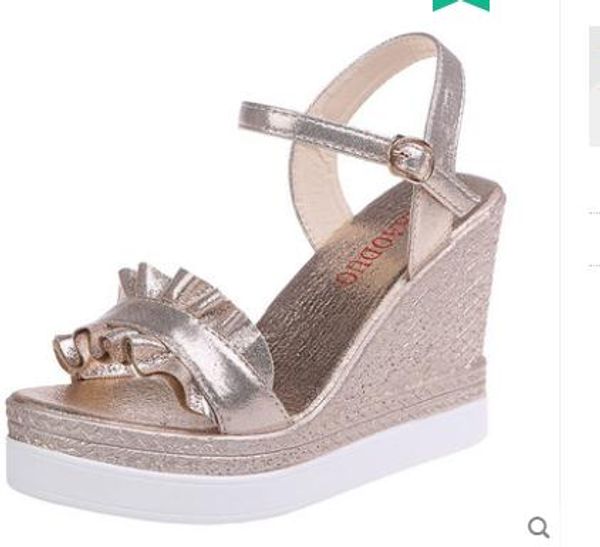 2019 women's sandals in summer with new style slope heel thick bottom waterproof table@39, Black
2019 women's sandals in summer with new style slope heel thick bottom waterproof table@39, Black