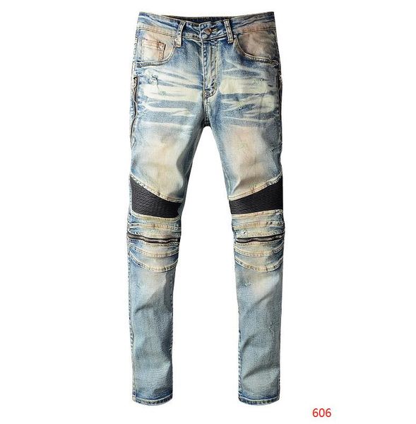 designer mens jeans distressed ripped biker jeans slim fit mens luxury denim jeans new brand fashion streetwear designer pants 11, Blue
designer mens jeans distressed ripped biker jeans slim fit mens luxury denim jeans new brand fashion streetwear designer pants 11, Blue