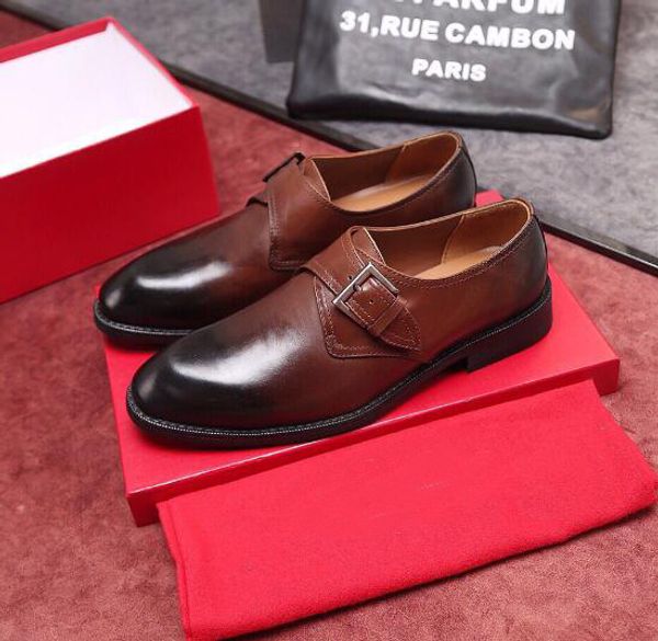 brand name fe mens oxfords business paris buckle strap cow leather drive wedding dress shoes with original box dust bag size 38-44, Black
brand name fe mens oxfords business paris buckle strap cow leather drive wedding dress shoes with original box dust bag size 38-44, Black