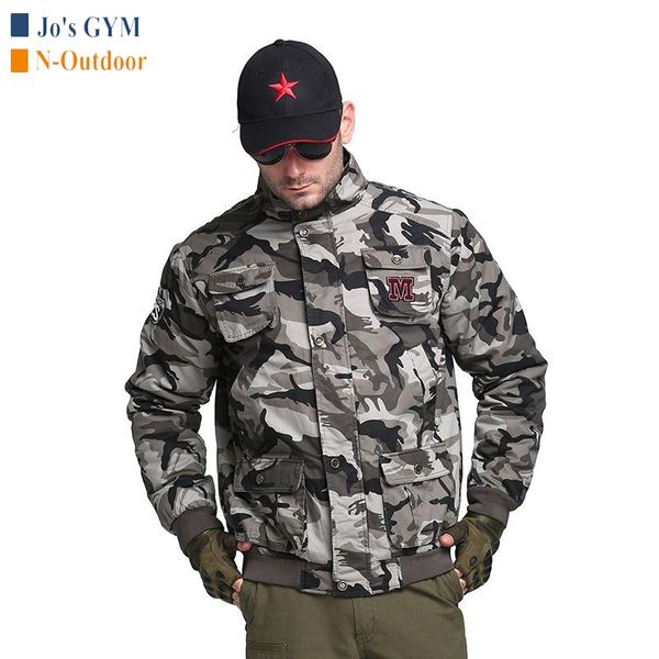 new outdoor tactical jackets men thicken cotton camouflage coats plus size casual winter training camping hiking jacket, Black;red
new outdoor tactical jackets men thicken cotton camouflage coats plus size casual winter training camping hiking jacket, Black;red