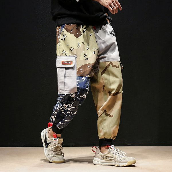 harem cargo pants mens side pockets patchwork print camouflage hip hop casual male tatical joggers sweatpants cotton trousers, Black
harem cargo pants mens side pockets patchwork print camouflage hip hop casual male tatical joggers sweatpants cotton trousers, Black