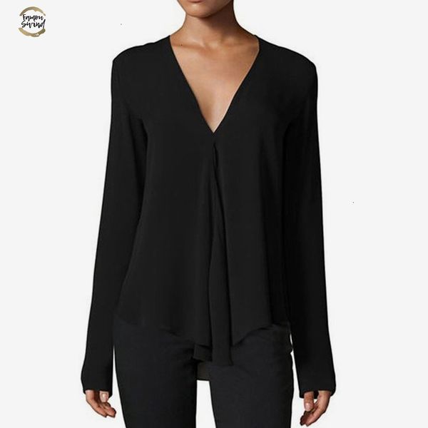 deep v neck long sleeve womens shirt ruffle 2019 spring feminine blouse elegant blouses woman dropshipping plus size, White
deep v neck long sleeve womens shirt ruffle 2019 spring feminine blouse elegant blouses woman dropshipping plus size, White