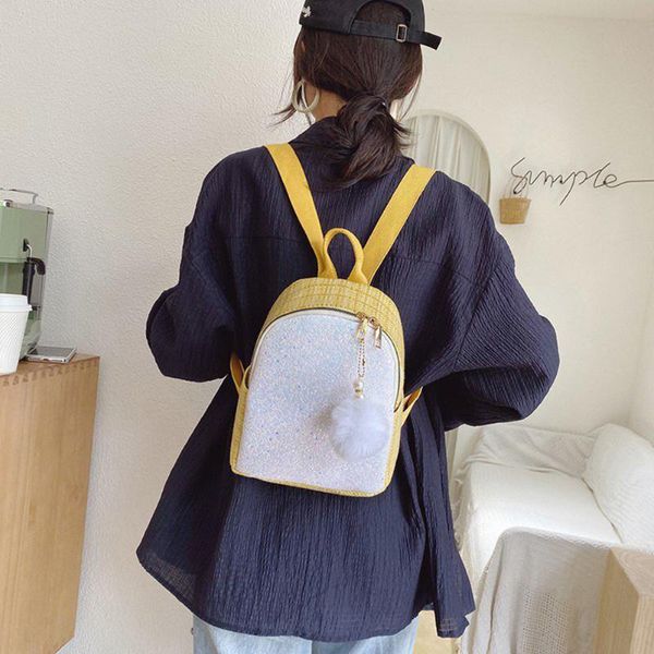 creative women sequins canvas backpack classic texture delicate design cute pompom ladies girl travel shoulder school bag
creative women sequins canvas backpack classic texture delicate design cute pompom ladies girl travel shoulder school bag