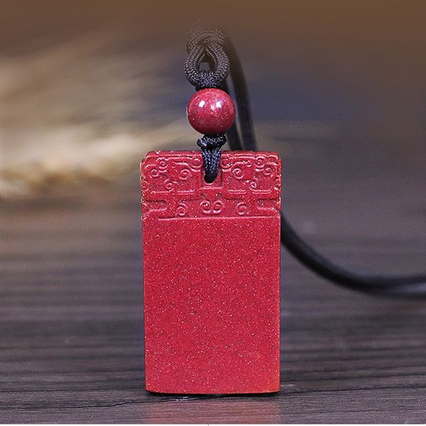 drop shipping natural cinnabar peace safety pendant necklace amulet jade pinganpaizi necklace for woman men, Silver
drop shipping natural cinnabar peace safety pendant necklace amulet jade pinganpaizi necklace for woman men, Silver