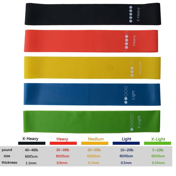5 colors yoga resistance rubber bands indoor outdoor fitness equipment 0.35mm-1.1mm pilates sport training workout elastic bands
5 colors yoga resistance rubber bands indoor outdoor fitness equipment 0.35mm-1.1mm pilates sport training workout elastic bands