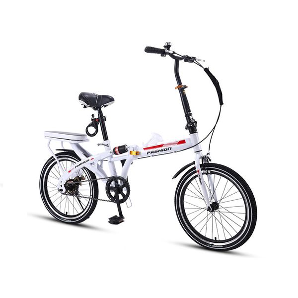 Folding Bicycle 16/20 Inch Small Mini Ultra Light Portable Variable Speed Absorption Bike