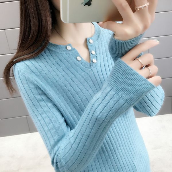 2019 new women spring sweater female long-sleeved crew neck sweater women short winter warm knit bottoming shirt 827, White;black
2019 new women spring sweater female long-sleeved crew neck sweater women short winter warm knit bottoming shirt 827, White;black