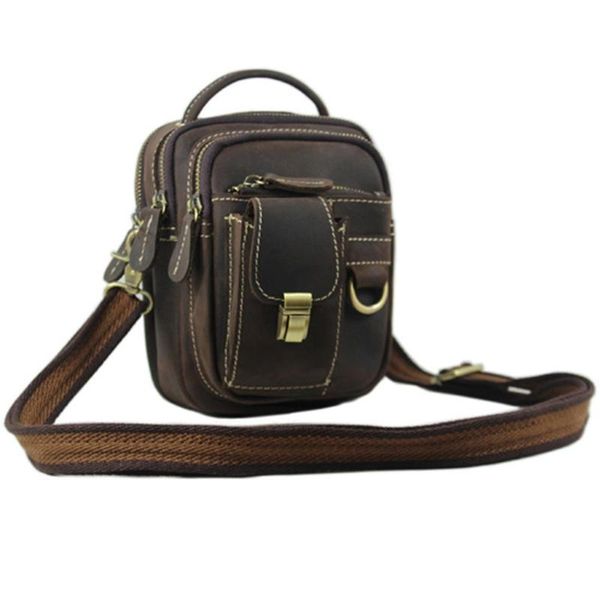 vintage crazy horse genuine leather men's messenger bag leather shoulder bag small sing male multi-function leisure
vintage crazy horse genuine leather men's messenger bag leather shoulder bag small sing male multi-function leisure
