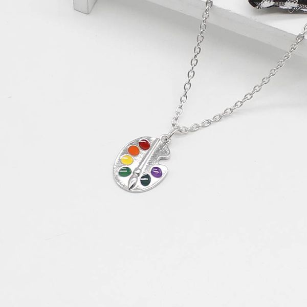 vintage antique jewelry necklace, artist jewelry, art drawing board pendant, paint palette fashion creative personality necklace, Silver
vintage antique jewelry necklace, artist jewelry, art drawing board pendant, paint palette fashion creative personality necklace, Silver